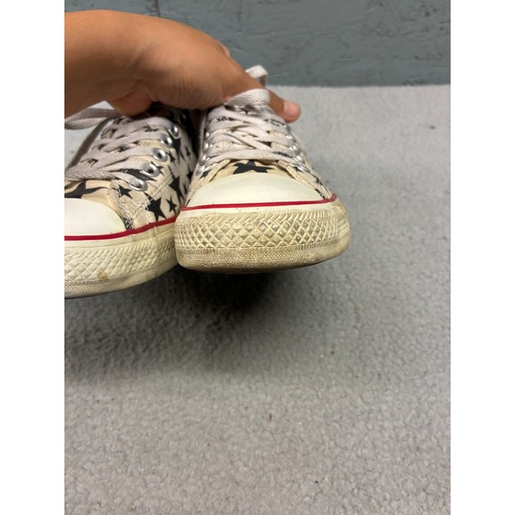 Converse Chuck Taylor All Star Low Top Sneakers Men's 9 Star Print Canvas Shoes - Picture 10 of 16